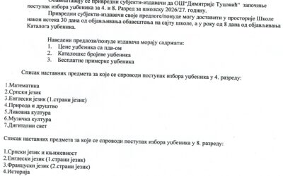 Избор уџбеника